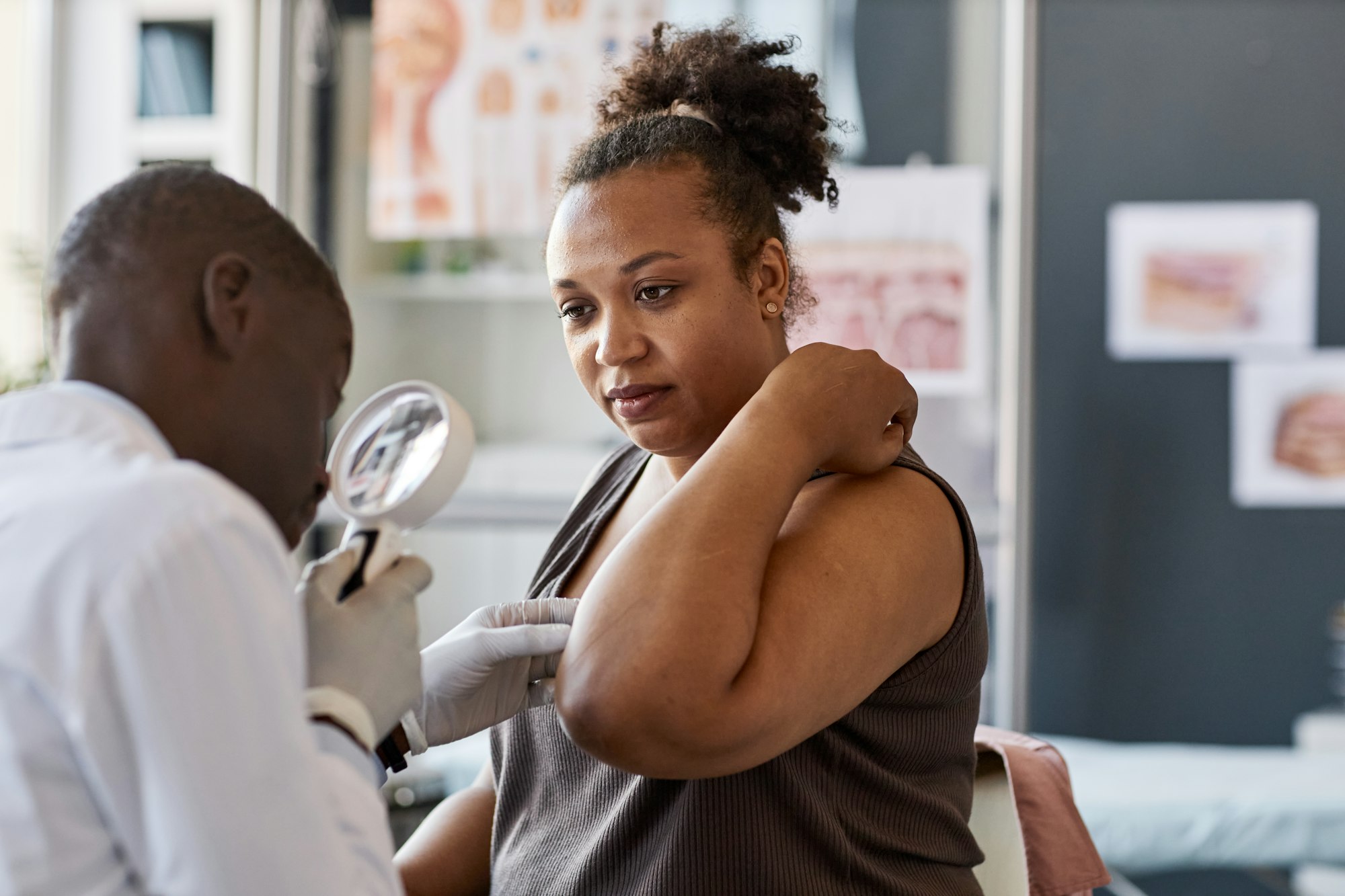 Woman Visiting Dermatologist